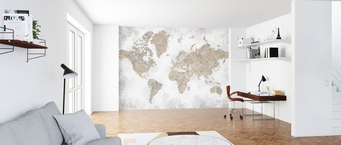 PHOTOWALL / World Map without Text (e325717)