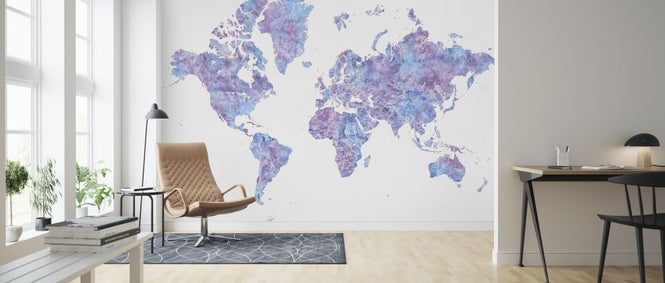 PHOTOWALL / World Map without Text IIII (e325720)