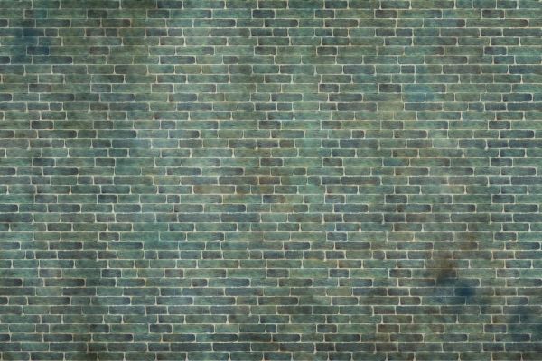 PHOTOWALL / Green Brick Wall (e328343)