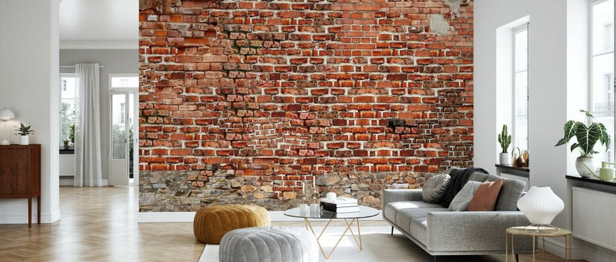 PHOTOWALL / Collapsed and Repaired Brick Wall (e328443)