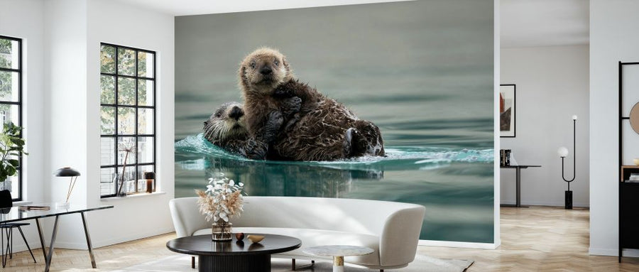 PHOTOWALL / Sea Otter and Pup (e327027)