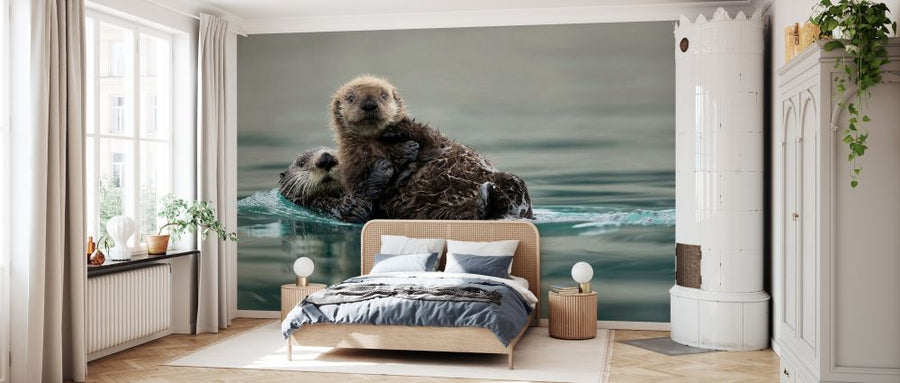 PHOTOWALL / Sea Otter and Pup (e327027)