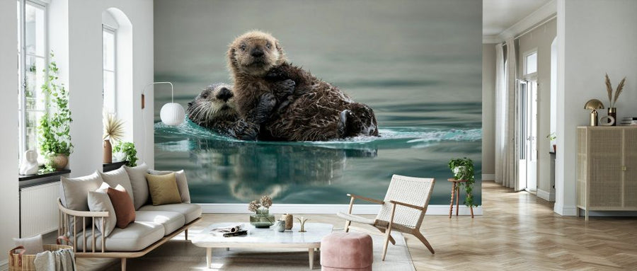 PHOTOWALL / Sea Otter and Pup (e327027)