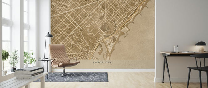 PHOTOWALL / Barcelona Map (e325722)