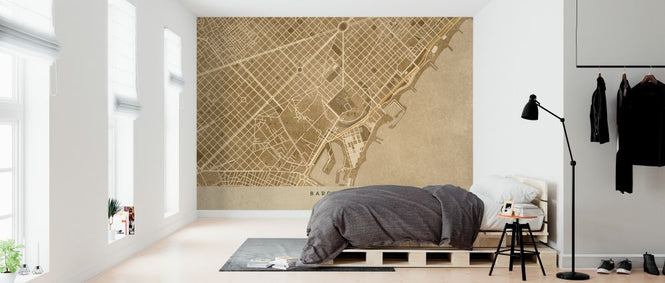 PHOTOWALL / Barcelona Map (e325722)