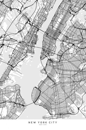 PHOTOWALL / New York City Map (e325724)