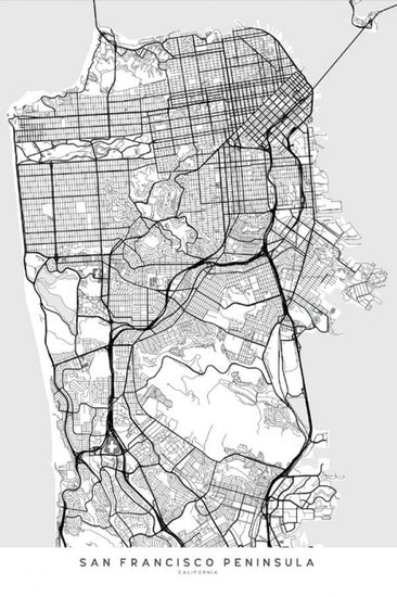 PHOTOWALL / San Francisco Map (e325725)