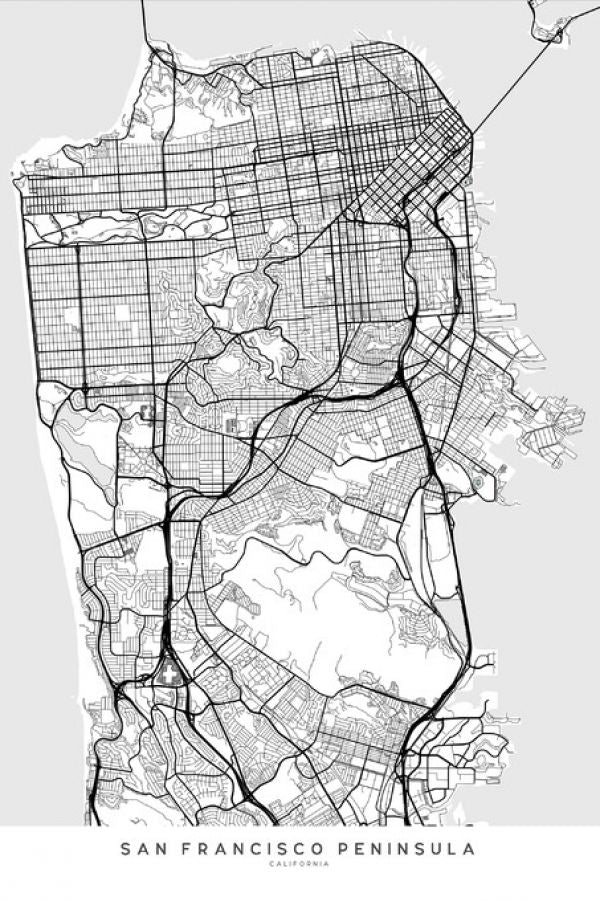 PHOTOWALL / San Francisco Map (e325725)
