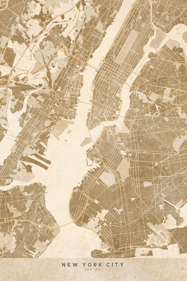PHOTOWALL / New York City Map II (e325729)