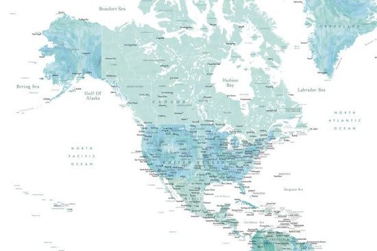 PHOTOWALL / North America and Caribbean Map (e325730)