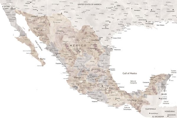 PHOTOWALL / South America Map (e325734)