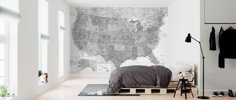 PHOTOWALL / United States Map (e325737) | 輸入壁紙専門店 WALPA