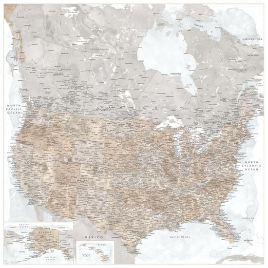 PHOTOWALL / United States Map (e325738)