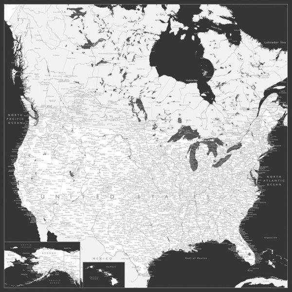 PHOTOWALL / United States Map (e325742)