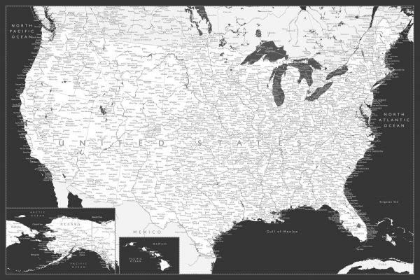 PHOTOWALL / United States Map (e325743)