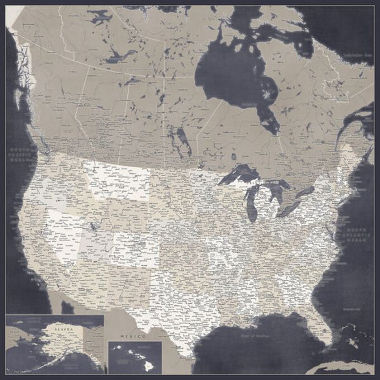 PHOTOWALL / United States Map (e325744)