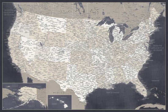 PHOTOWALL / United States Map (e325745)
