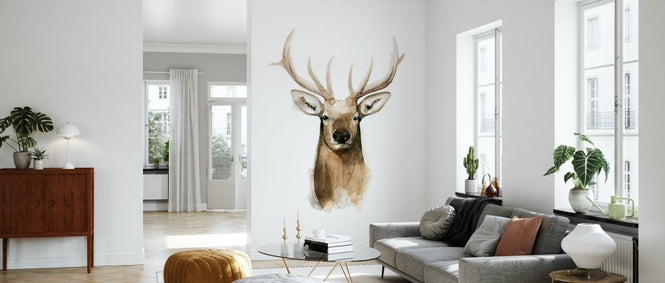 PHOTOWALL / Watercolor Elk Portrait I (e327172)