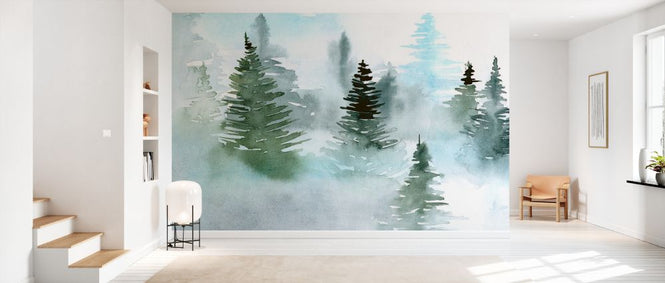PHOTOWALL / Foggy Evergreens II (e327173)