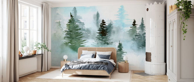 PHOTOWALL / Foggy Evergreens II (e327173)