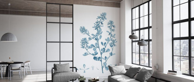 PHOTOWALL / Antique Botanical in Blue VIII (e327223)