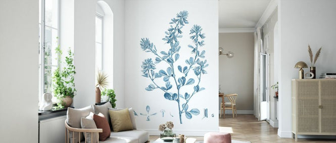 PHOTOWALL / Antique Botanical in Blue VIII (e327223)
