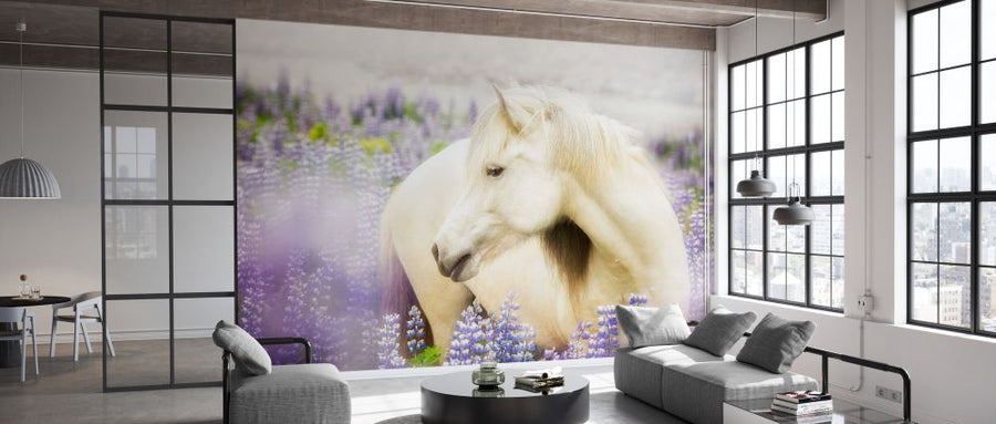 PHOTOWALL / Horse in Lavender III (e327329)