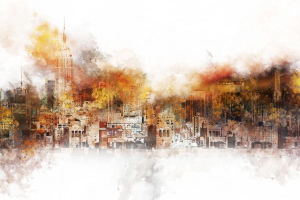 PHOTOWALL / Nyc Watercolor - The Skyline (e328567)