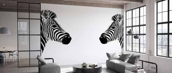 PHOTOWALL / Safari Profile - Zebras Face to Face (e328582)