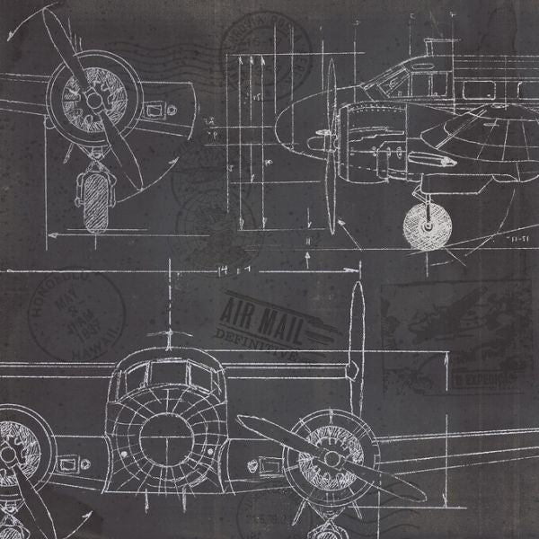 PHOTOWALL / Plane Blueprint II (e327916)