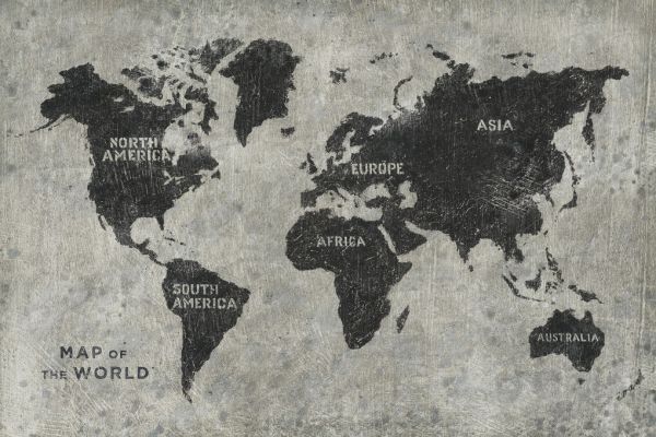 PHOTOWALL / Grunge World Map (e327918)