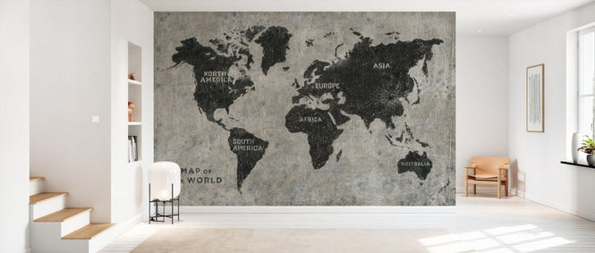 PHOTOWALL / Grunge World Map (e327918)