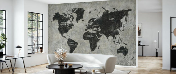 PHOTOWALL / Grunge World Map (e327918)