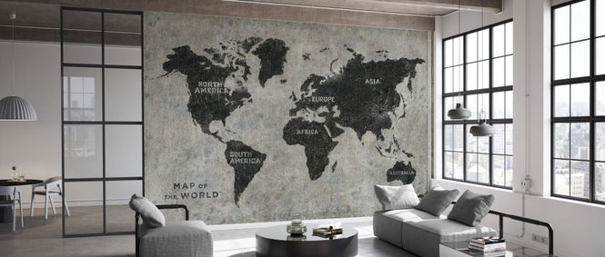 PHOTOWALL / Grunge World Map (e327918)