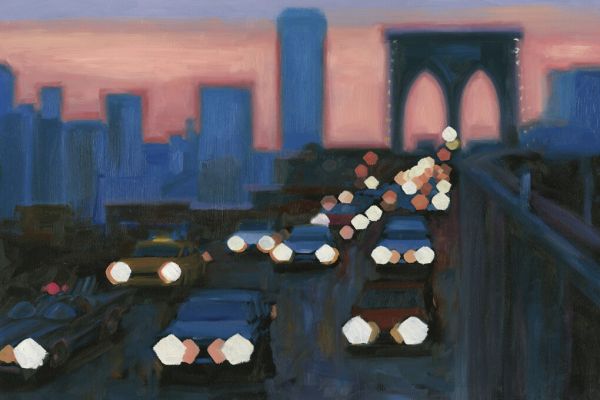 PHOTOWALL / Brooklyn Bridge Evening (e327981)