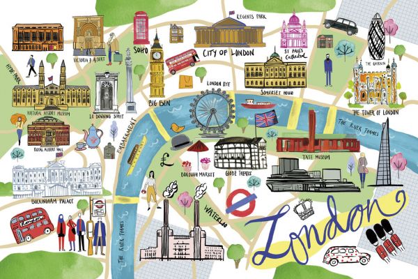 PHOTOWALL / London Map (e328251)