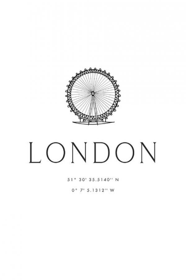 PHOTOWALL / London City Coordinates (e325775)