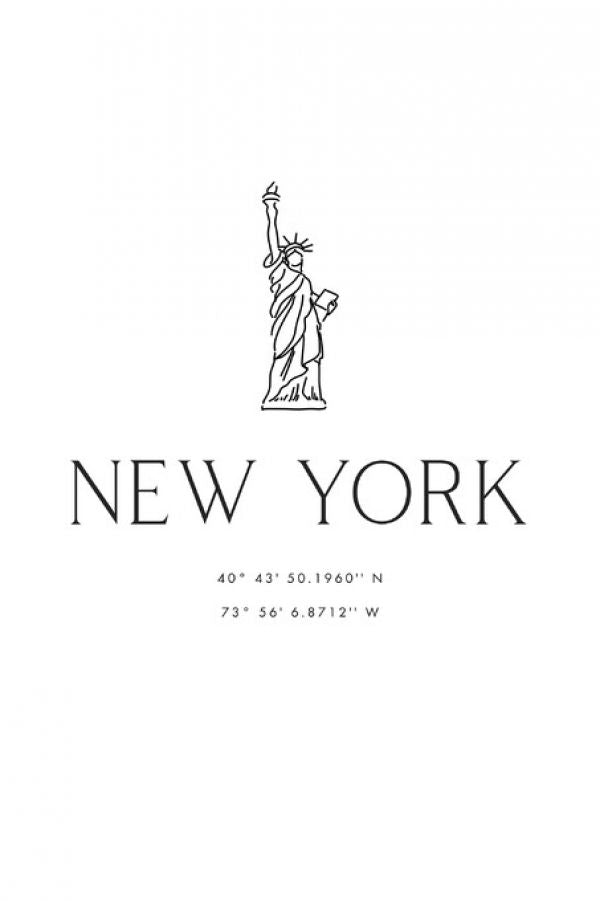 PHOTOWALL / New York City Coordinates (e325780)