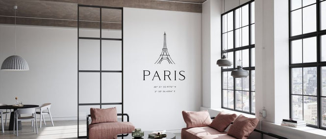 PHOTOWALL / Paris Coordinates (e325782)