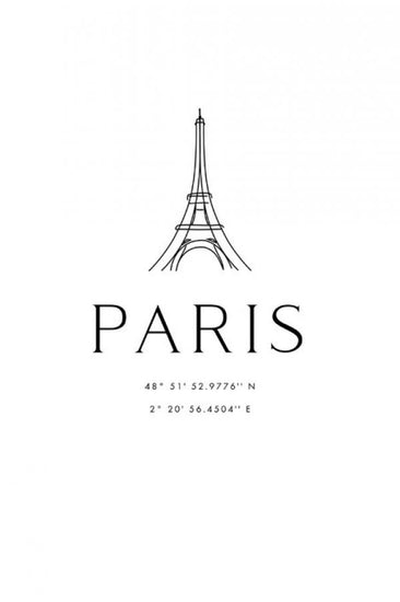 PHOTOWALL / Paris Coordinates (e325782)