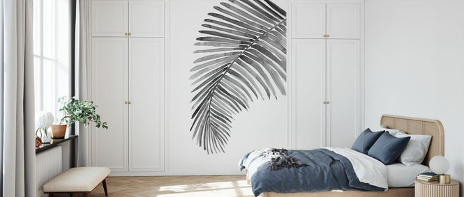 PHOTOWALL / Watercolor Palm Leaves - Bw (e325790)