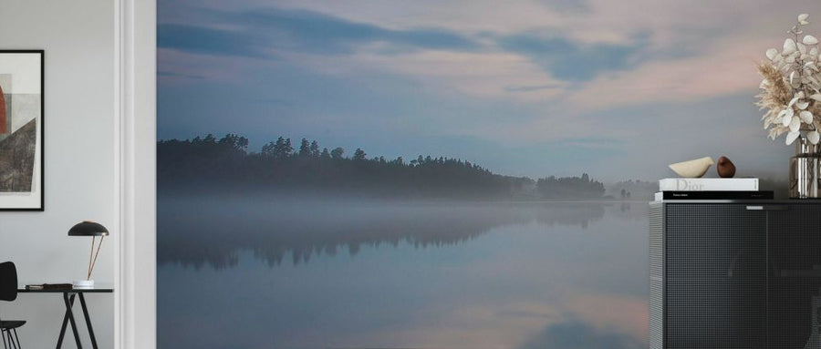 PHOTOWALL / Foggy Sunset on Lake (e327891)