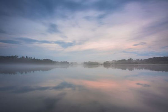 PHOTOWALL / Foggy Sunset on Lake (e327891)