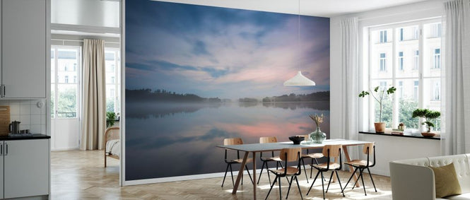 PHOTOWALL / Foggy Sunset on Lake (e327891)