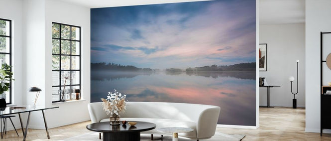 PHOTOWALL / Foggy Sunset on Lake (e327891)