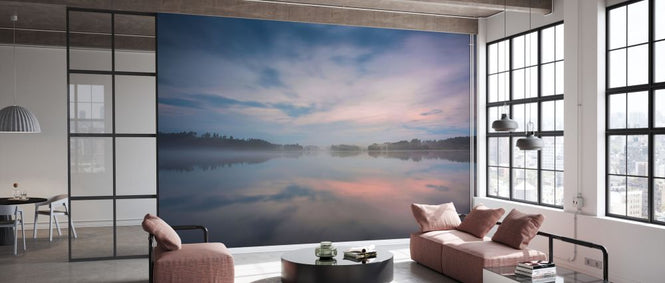 PHOTOWALL / Foggy Sunset on Lake (e327891)