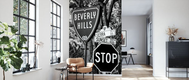 PHOTOWALL / Black California - Beverly Hills Sign (e328628)