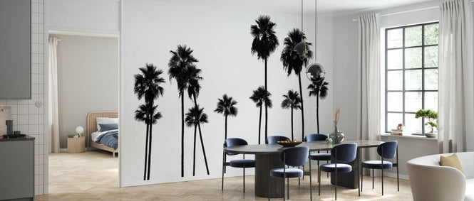 PHOTOWALL / Black California - Palm Trees L.A (e328631)