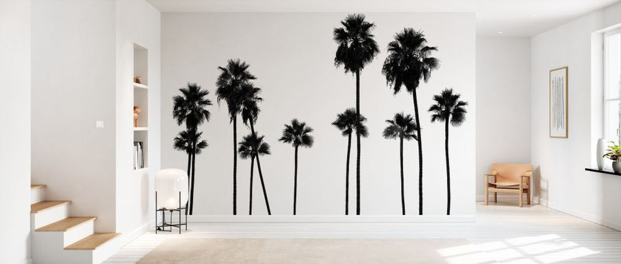 PHOTOWALL / Black California - Palm Trees L.A (e328631)