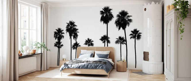 PHOTOWALL / Black California - Palm Trees L.A (e328631)